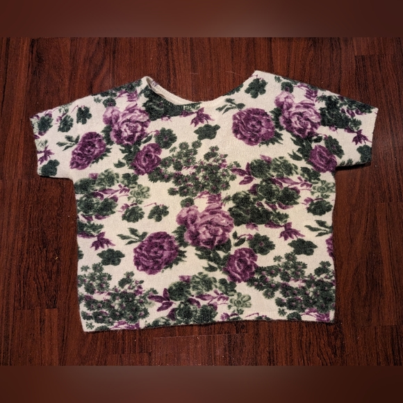 Sezane Cream and Green Floral Sweater - Picture 3 of 9